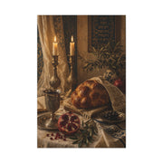 Shabbat Candlelight Still Life Wall Art & Canvas Print