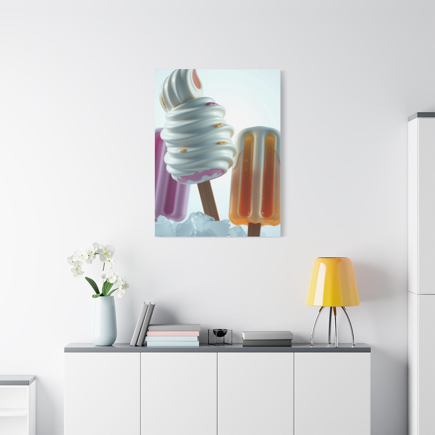 Ice Cream & Popsicle Art Supreme Canvas Wall Art & Canvas Print
