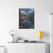 Serene Alpine Lake Reflection Wall Art & Canvas Print