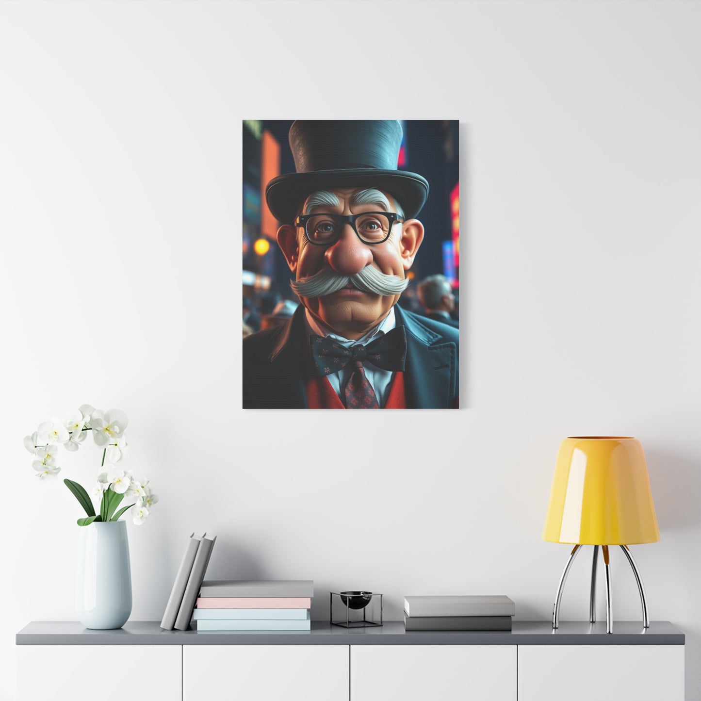 Rich Uncle Pennybags Art Supreme Canvas Wall Art & Canvas Print