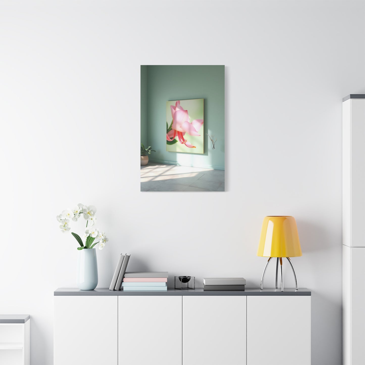 Green & Pink Canvas Art Luxury Canvas Wall Art & Canvas Print