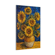 Impressionist Sunflower Vase Painting Wall Art & Canvas Print