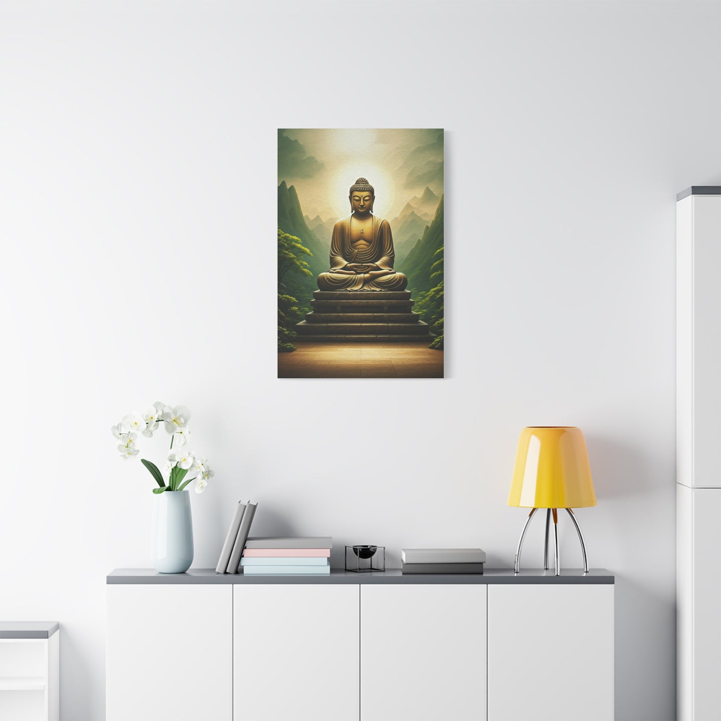 Sacred Mountain Buddha Serenity Wall Art & Canvas Prints