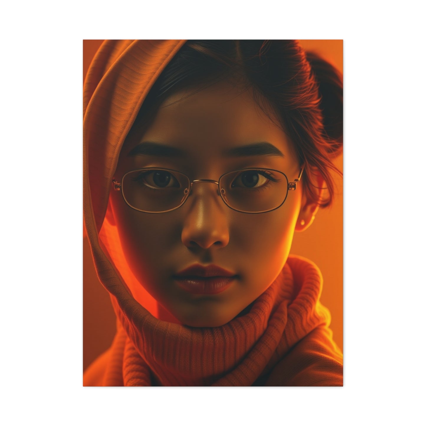 Saffron Symphony Canvas Wall Art & Canvas Print