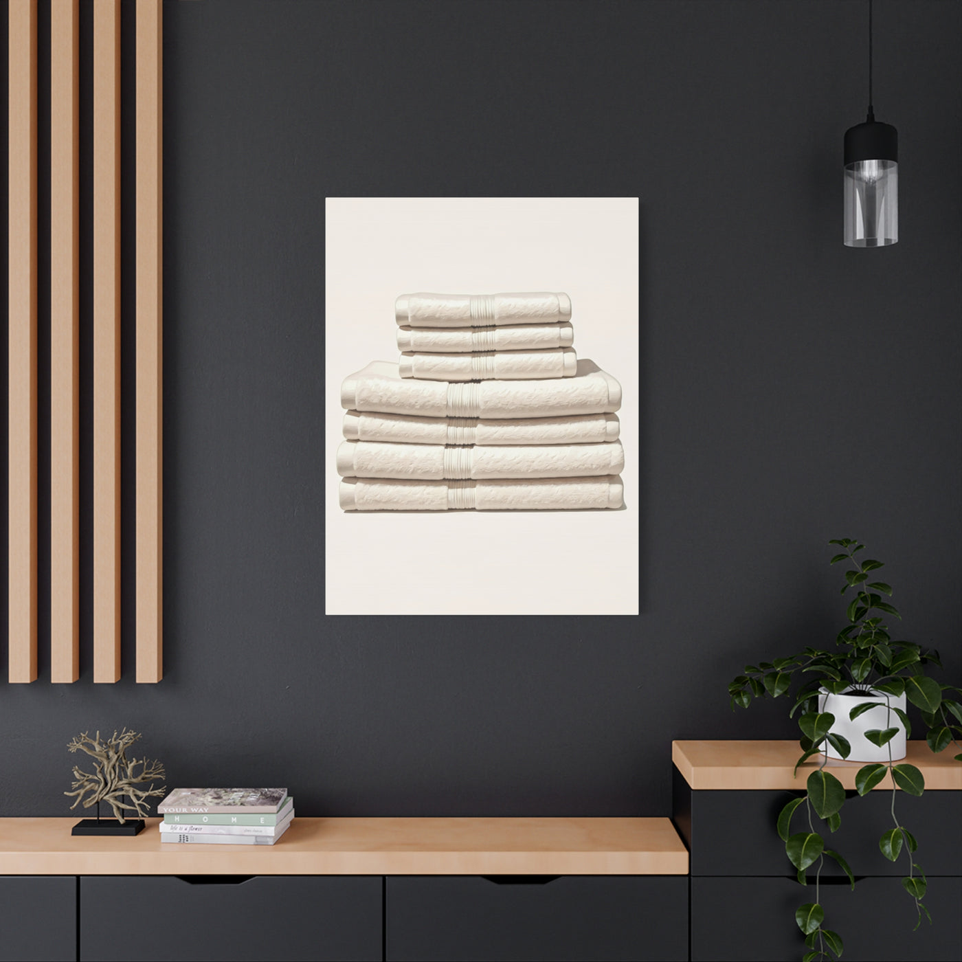 Neutral Linen Stack Wall Art & Canvas Prints