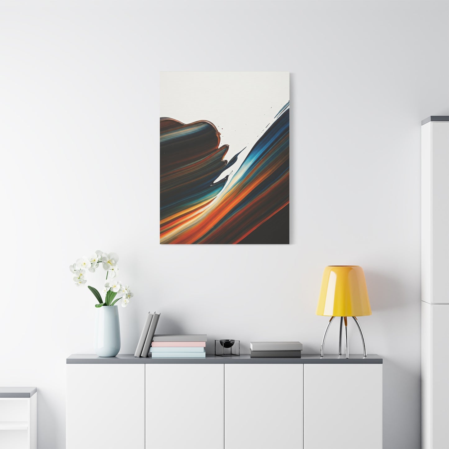 Expressive Dark Flow Abstract Wall Art & Canvas Prints