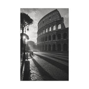 Colosseum Morning Light Monochrome Wall Art & Canvas Print