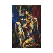 Expressionist Nude Color Field Wall Art & Canvas Print