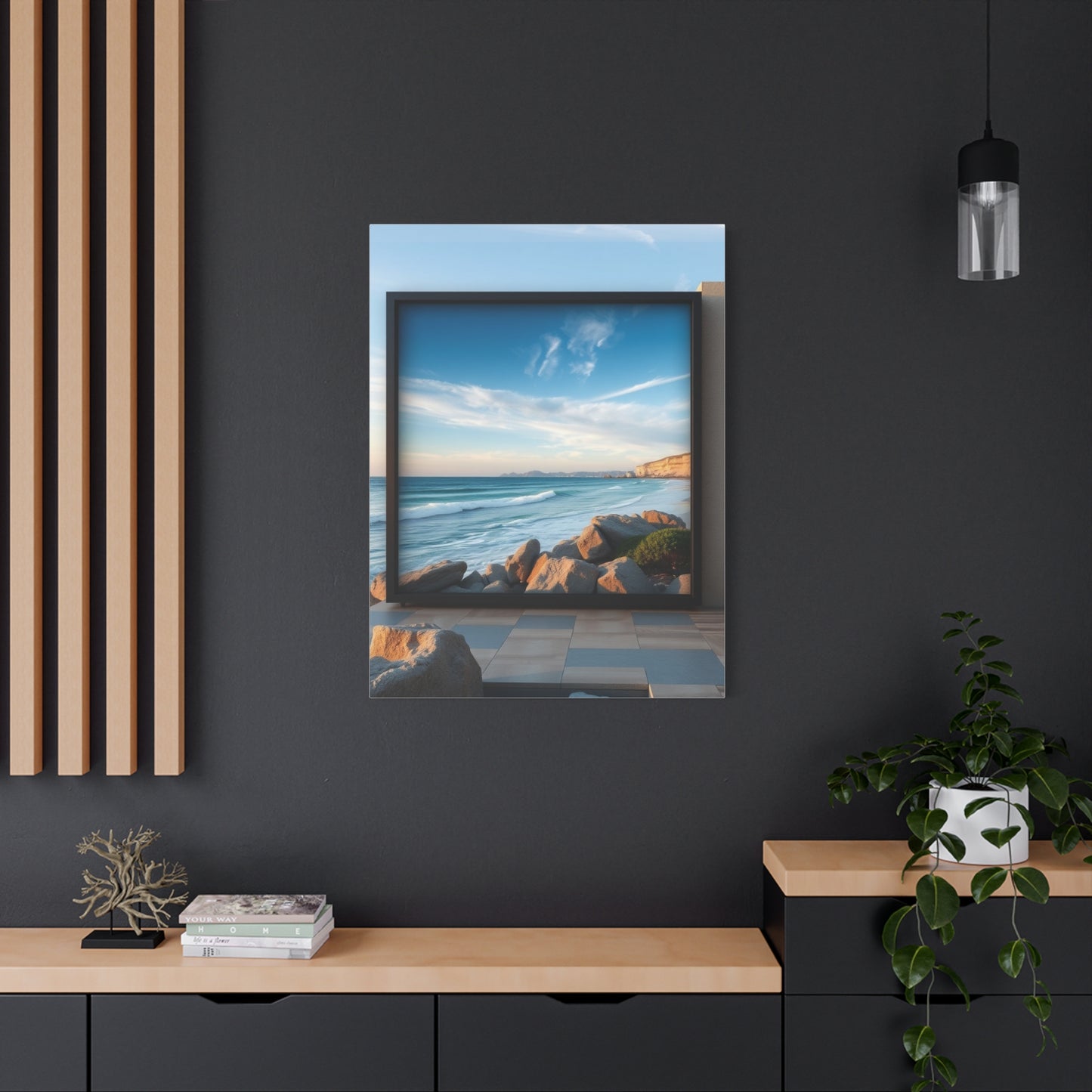 Blue Horizon Symphony Wall Art & Canvas Print