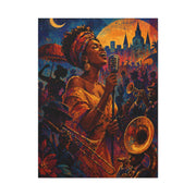 Jazz Festival Vocalist Celebration Wall Art & Canvas Print