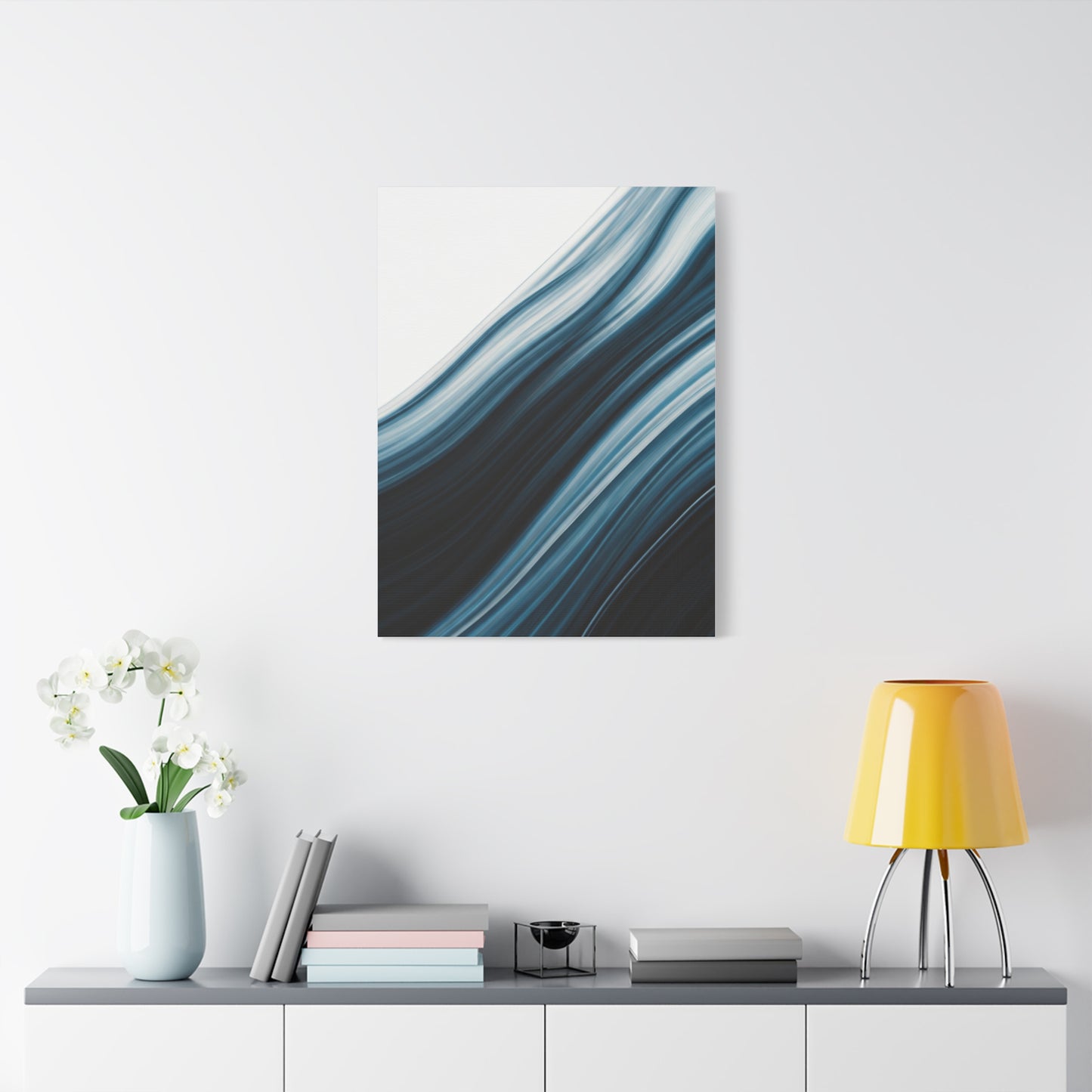 Midnight Tide Flow Abstract Wall Art & Canvas Prints