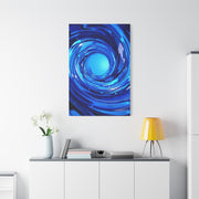 Luminous Blue Vortex Wall Art & Canvas Prints