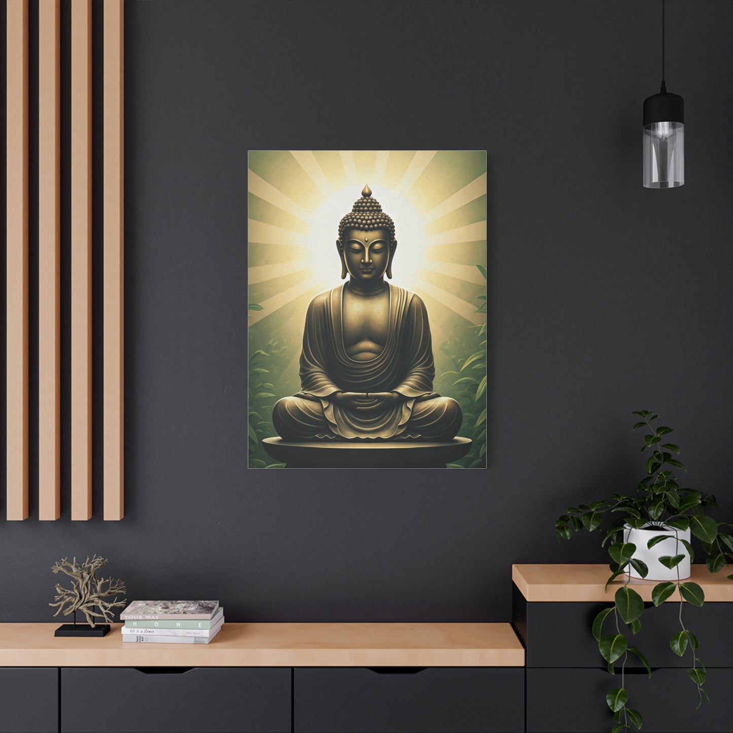 Sunburst Serenity Buddha Meditation Wall Art & Canvas Prints