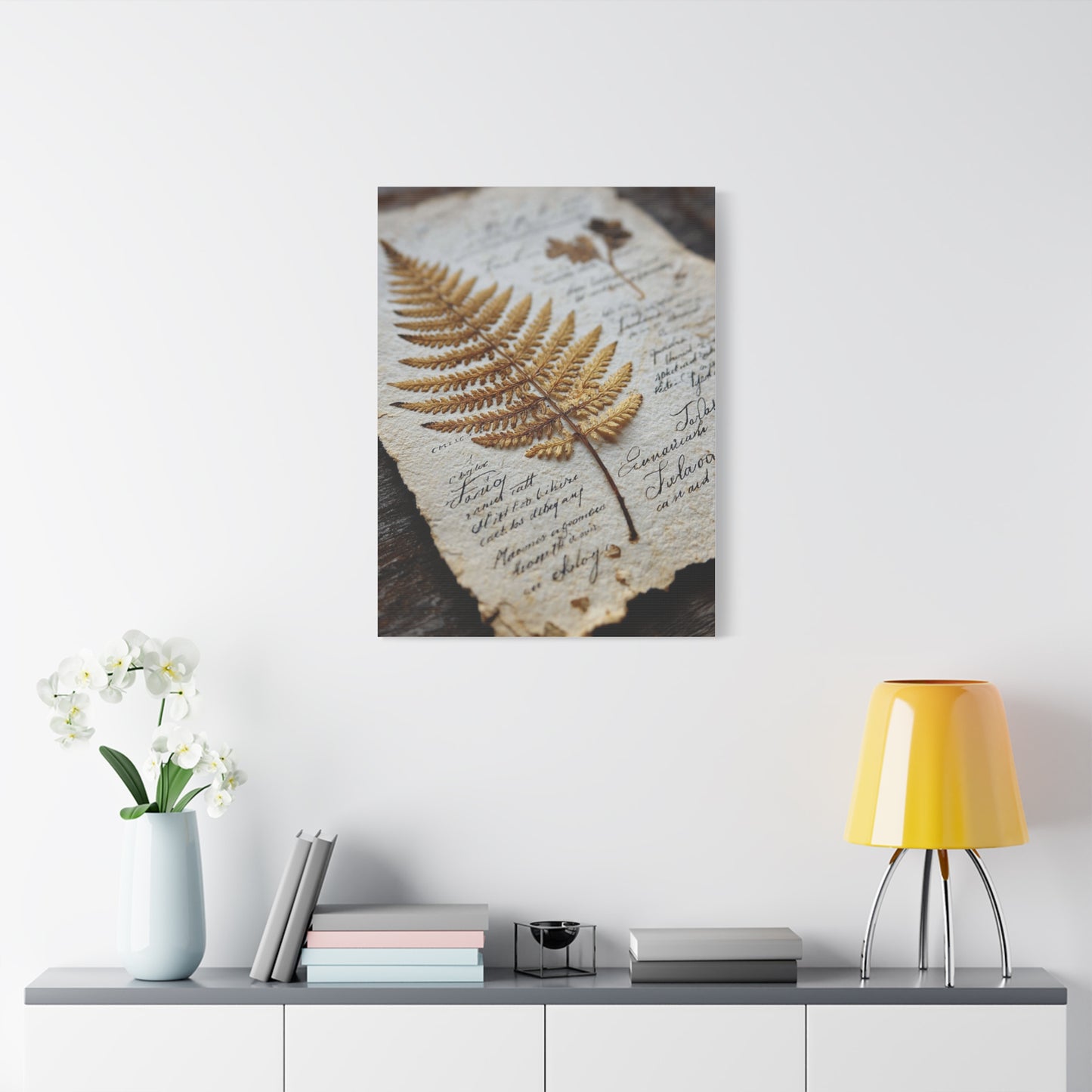 Antique Botanical Fern Study Wall Art & Canvas Print