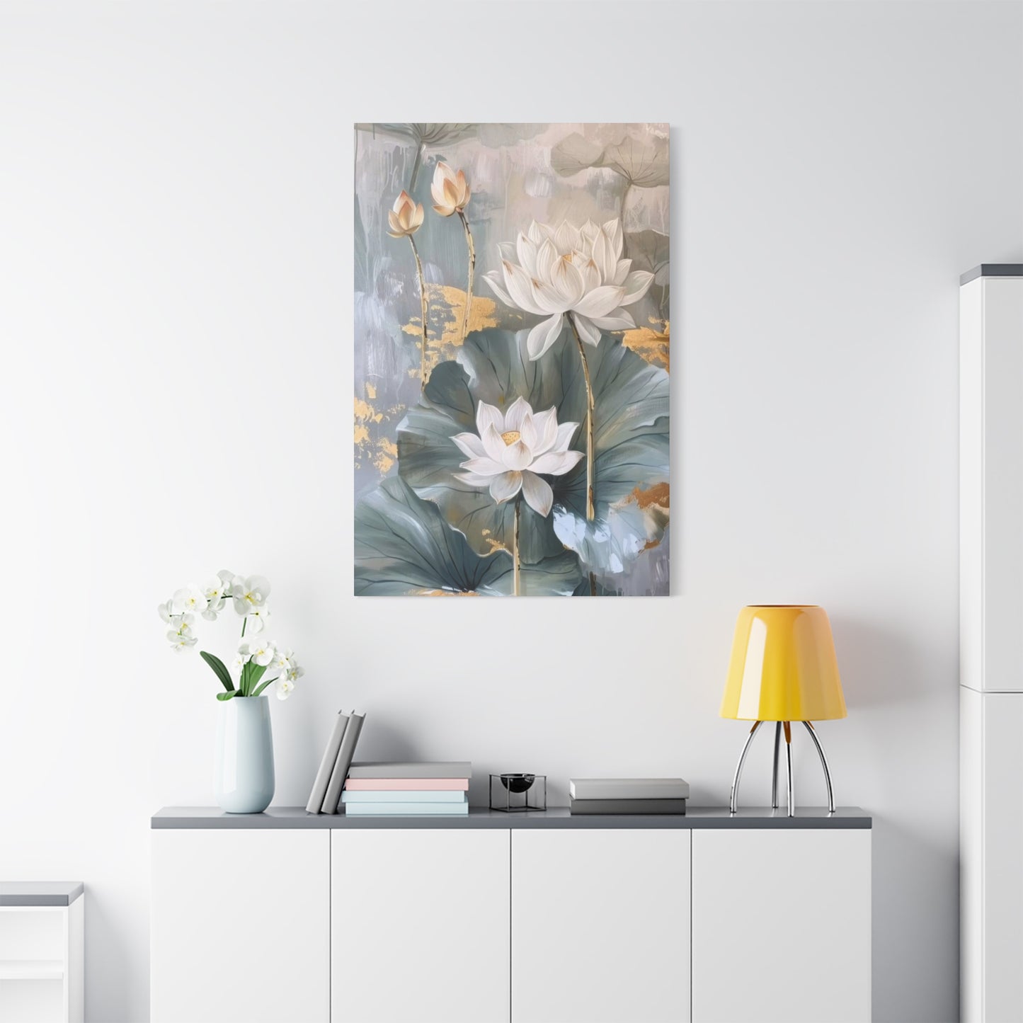 White Flower Earthy Opulence Wall Art & Canvas Prints