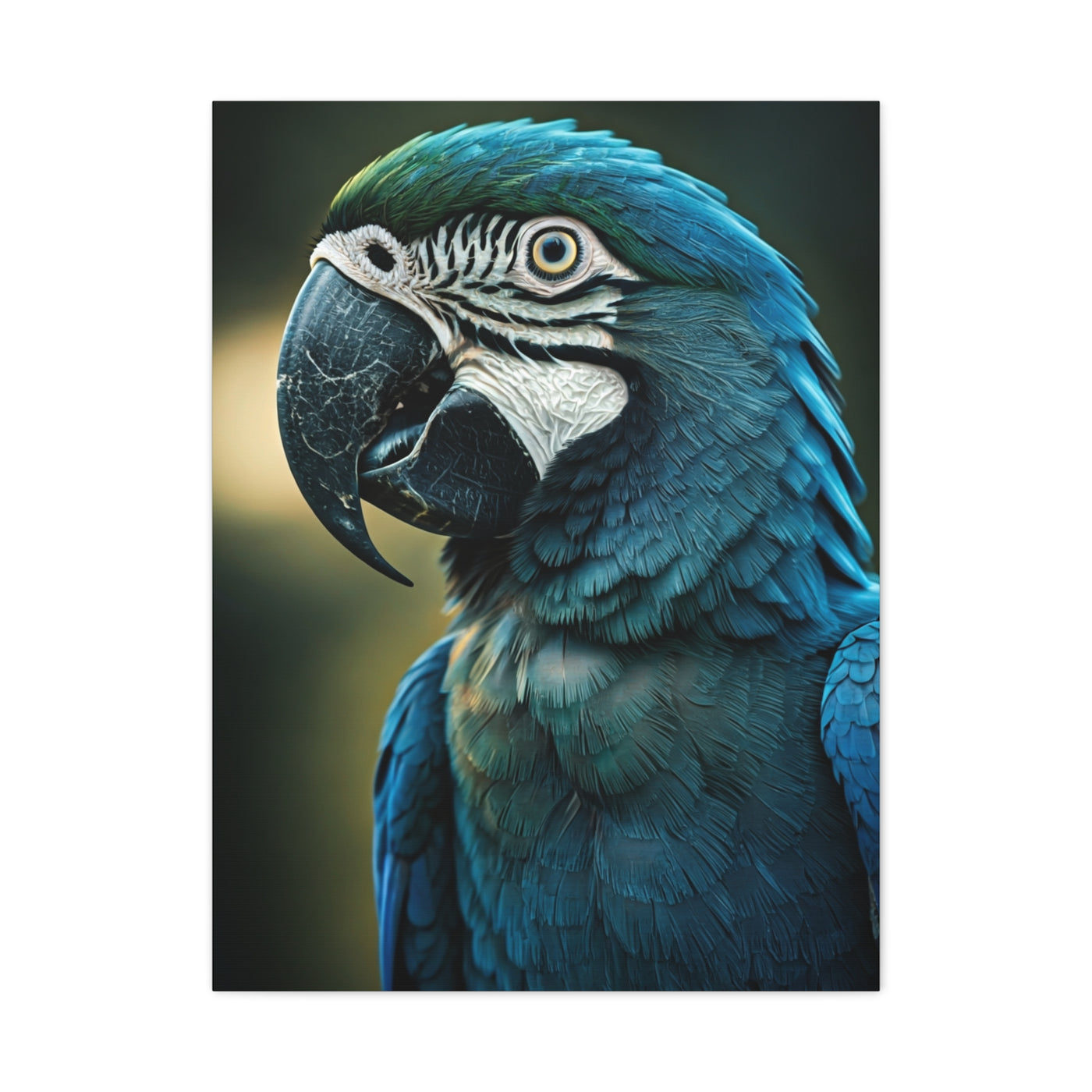 Regal Blue Macaw Portrait Wall Art & Canvas Prints
