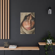 Freckled Muse Linen Hood Portrait Wall Art & Canvas Print