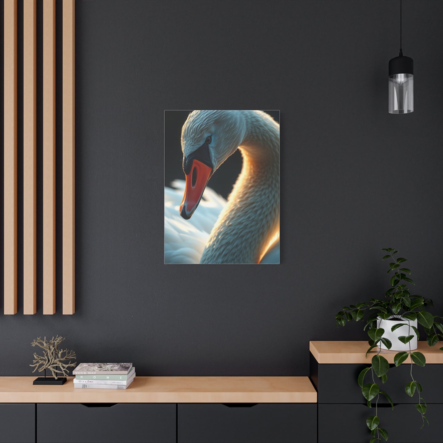 Supreme Swan Art Beautiful Collection Wall Art & Canvas Print