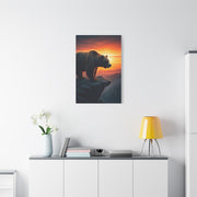 Sunset Cliff Grizzly Bear Wall Art & Canvas Prints