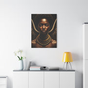 Celestial Queen with Golden Wings Wall Art & Canvas Prints