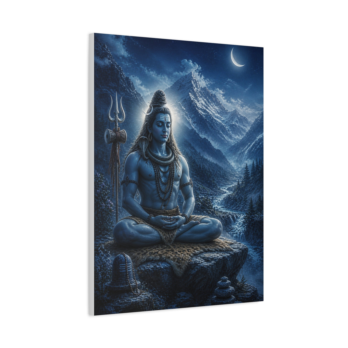 Shiva Himalayan Meditation Wall Art & Canvas Print