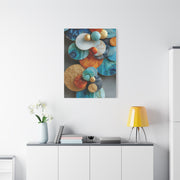 Overlapping Multicolor Metal Circles Wall Art & Canvas Print