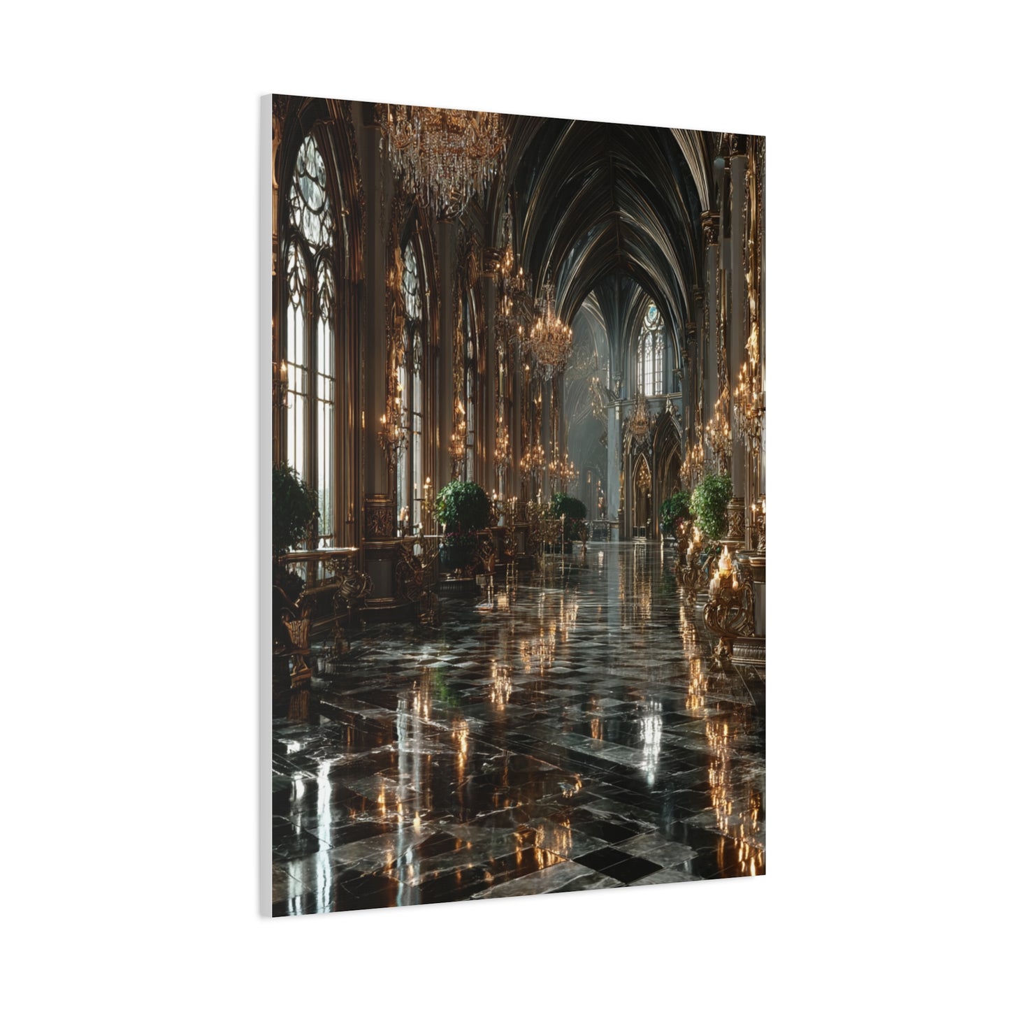 Grand Palace Corridor Luxury Wall Art & Canvas Print