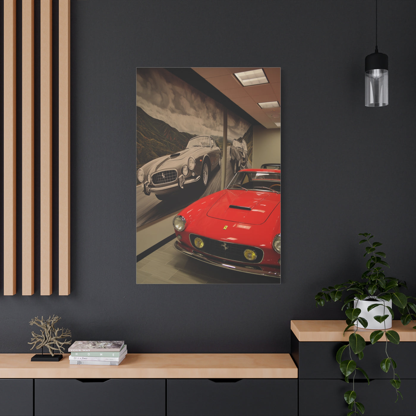 Ferrari Showroom Automotive Wall Art & Canvas Print