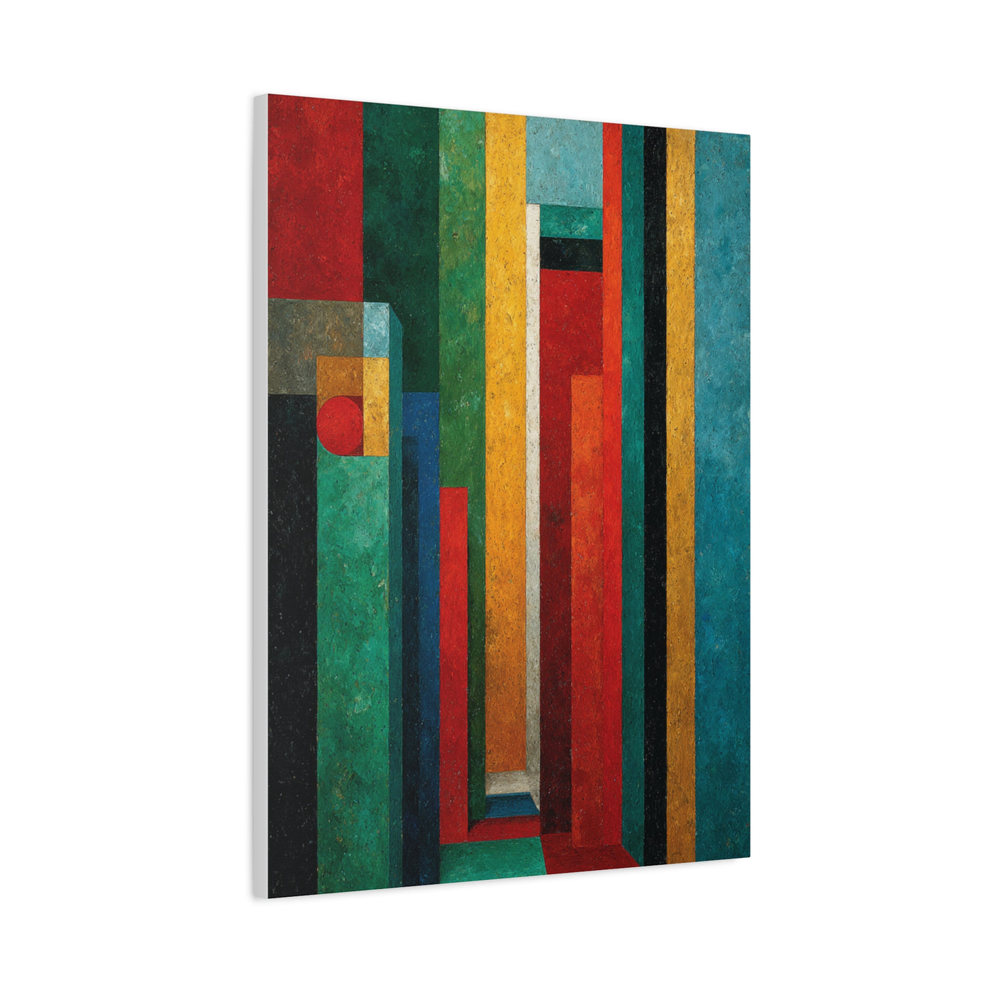 Industrial Architectural Color Block Wall Art & Canvas Print