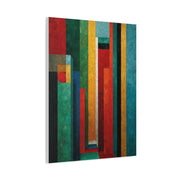 Industrial Architectural Color Block Wall Art & Canvas Print