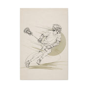 Minimal Lacrosse Motion Sports Wall Art & Canvas Print