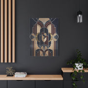 Neo-Deco Geometric Romance Composition Wall Art & Canvas Print