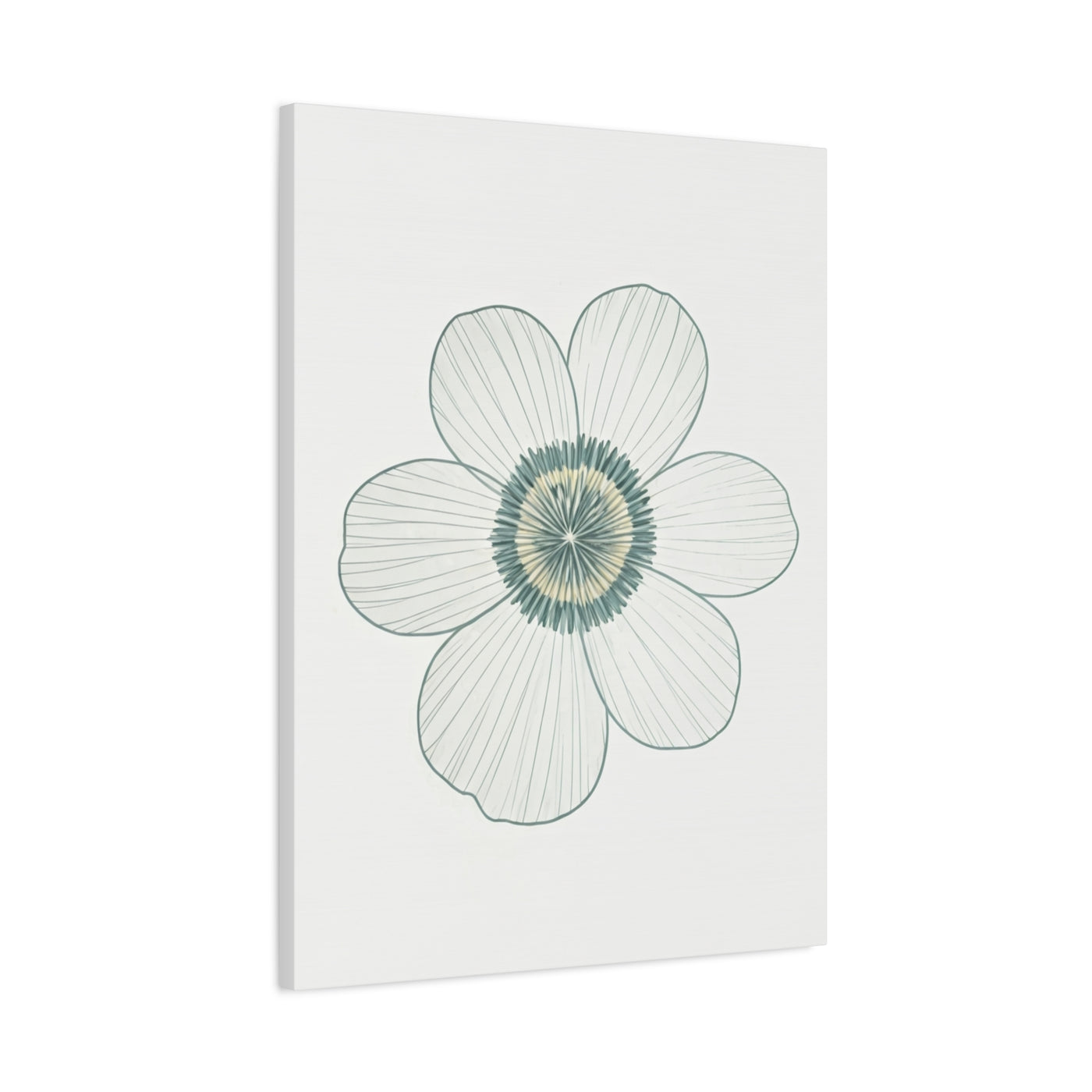 Minimal Line Floral Sketch Wall Art & Canvas Prints