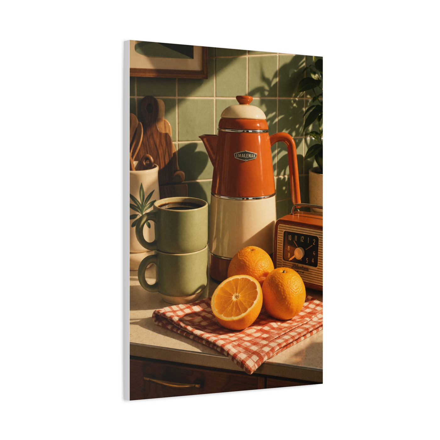Retro Kitchen Still Life Composition Wall Art & Canvas Print