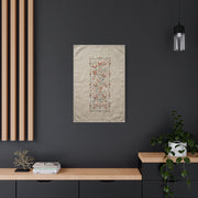 Rustic Folk Botanical Embroidery Strip Wall Art & Canvas Print