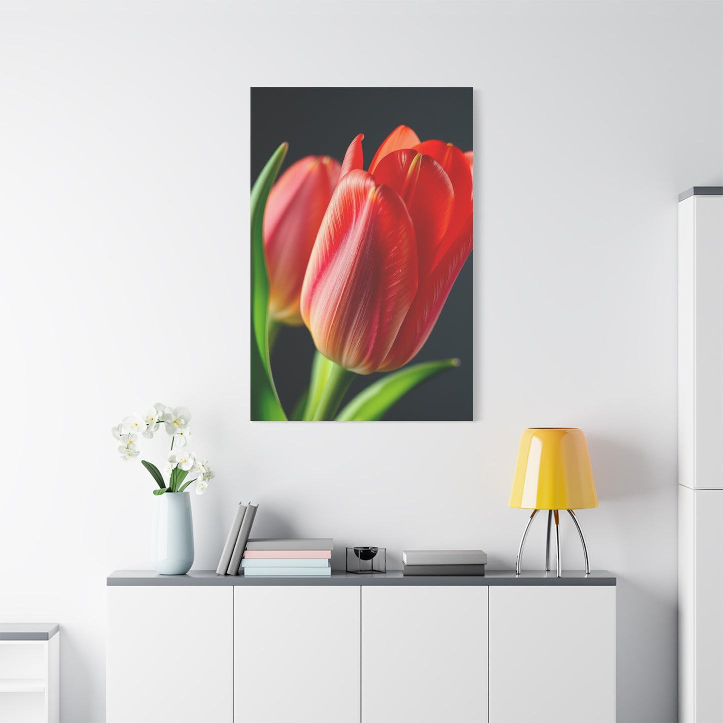 Tulip Flower Art Refined Canvas Wall Art & Canvas Print