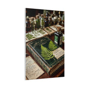 Green Antique Fern Herbarium Study Wall Art & Canvas Print