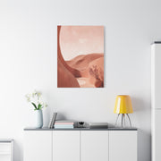 Terracotta Pink Desert Abstraction Wall Art & Canvas Print