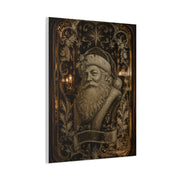 Victorian Etched Mirror Santa Wall Art & Canvas Print