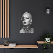 Monochrome Luxury Disc Portrait Wall Art & Canvas Print
