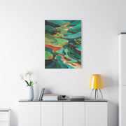 Sculpted Golf Terrain Abstract Wall Art & Canvas Print