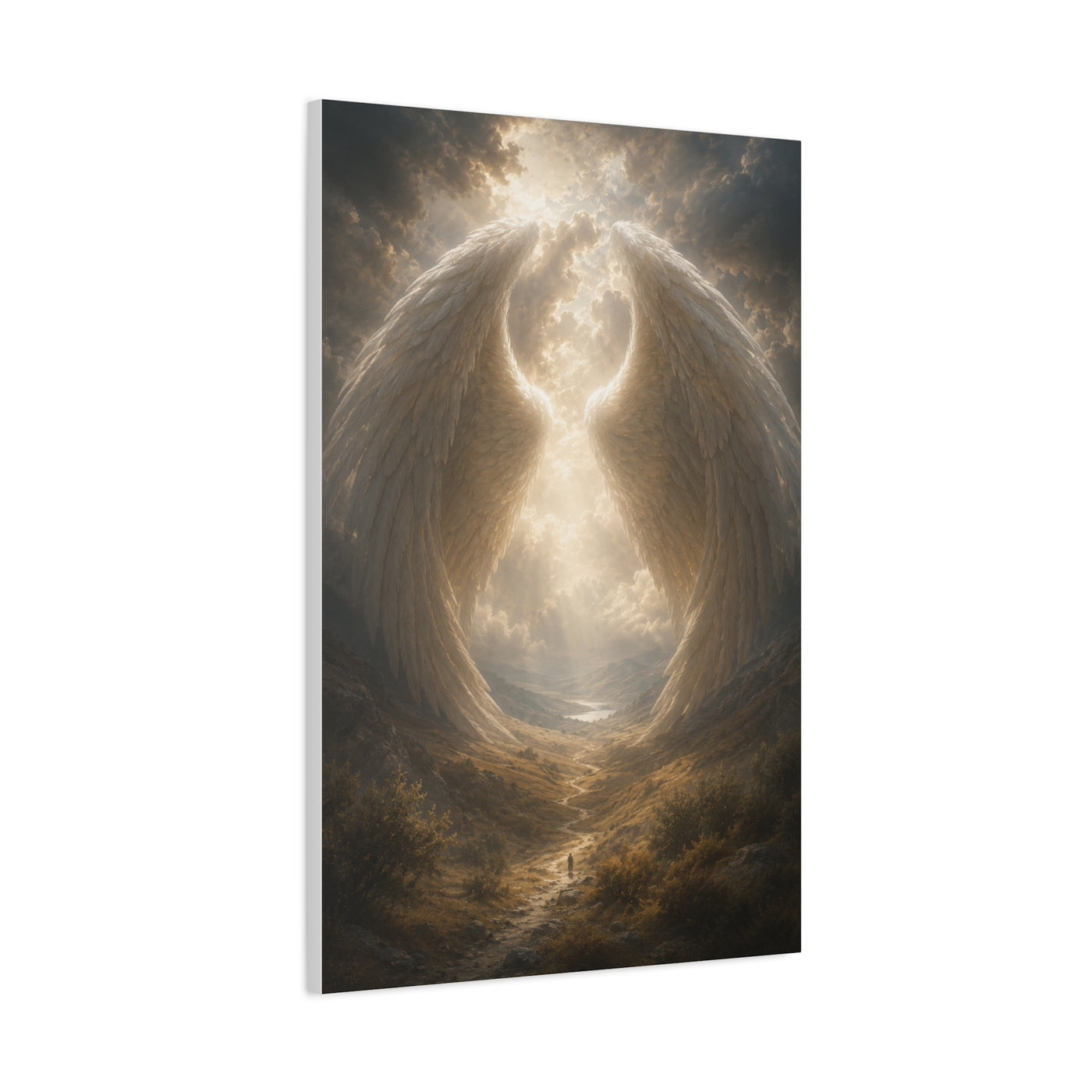 Under His Wings Scripture Wall Art & Canvas Print