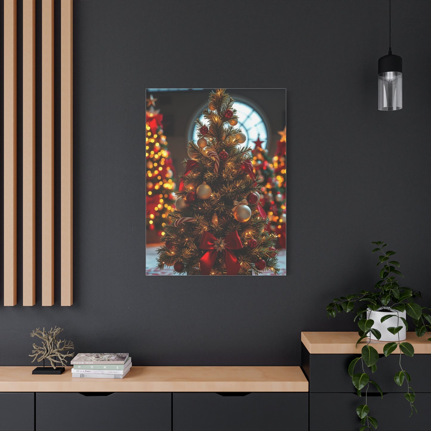 Christmas Trees & Wreath Art Supreme Gallery Wall Art & Canvas Print