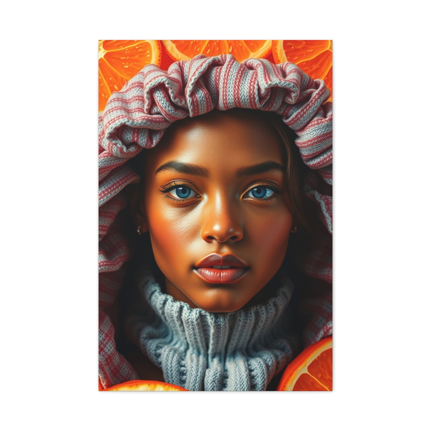 Radiant Apricot Impression Wall Art & Canvas Print