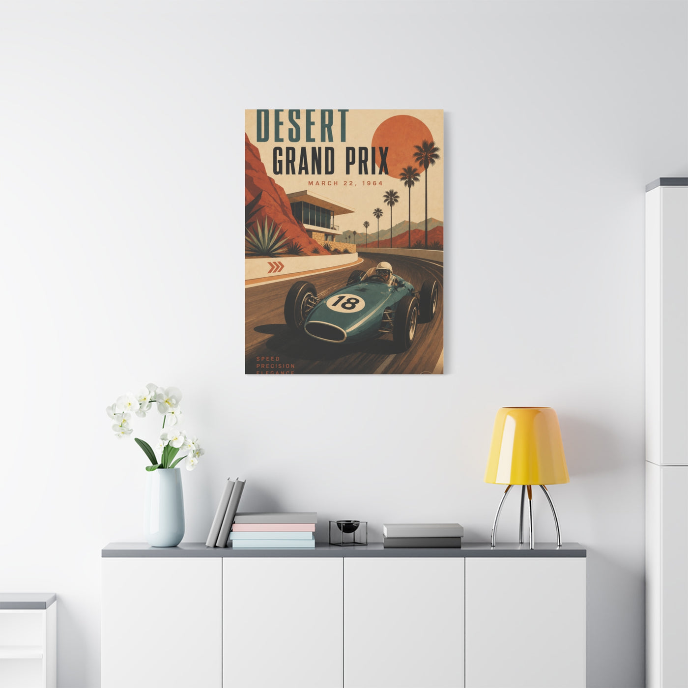 Desert Grand Prix Motorsport Sports Wall Art & Canvas Print