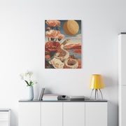 Celestial Desert Snake Folk Wall Art & Canvas Print