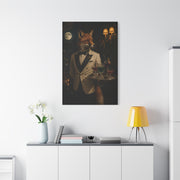 Fox Cocktail Waiter Speakeasy Wall Art & Canvas Print