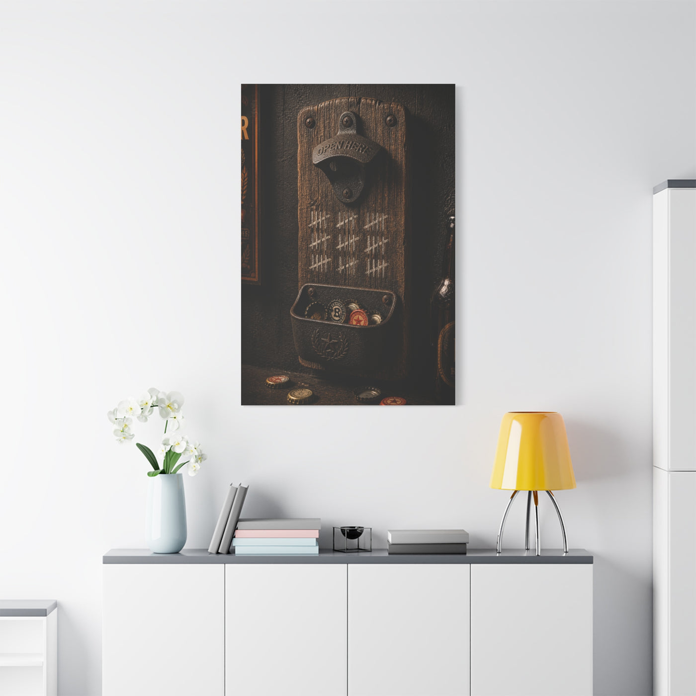 Rustic Bottle Opener Wall Sculpture Wall Art & Canvas Print