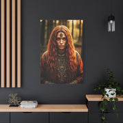 Forest Oracle with Copper Hair – Wall Art & Canvas Prints