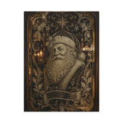 Victorian Etched Mirror Santa Wall Art & Canvas Print